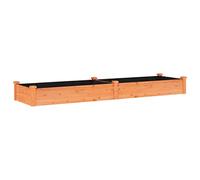 vidaXL Lit surélevé de jardin Doublure 240 x 60 x 25 cm Bois massif sapin