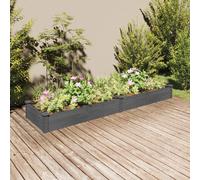 Vidaxl Lit Surélevé De Jardin Doublure 240x60x25 Cm Bois Massif Sapin