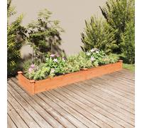 Vidaxl Lit Surélevé De Jardin Doublure 240x60x25 Cm Bois Massif Sapin