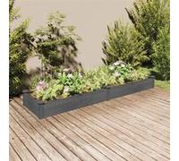 Lit surélevé de jardin doublure 120x45x25 cm bois massif sapin vidaXL