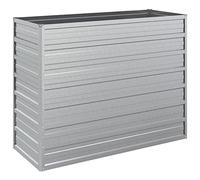 vidaXL Lit Surélevé de Jardin Jardinière Bac à Fleurs Pot de Plantes Lit de Plantation Balcon Extérieur 100x40x77 cm Acier Galvanisé Argenté
