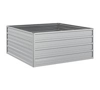 vidaXL Lit surélevé de jardin 100x100x45 cm Acier galvanisé Argenté 316885