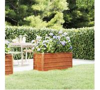 vidaXL Lit Surélevé de Jardin Jardinière Support pour Plantes Bac à Fleurs Pot de Fleurs Balcon Patio Extérieur Rouillé 151950