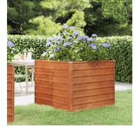 vidaXL Lit Surélevé de Jardin Jardinière Support pour Plantes Bac à Fleurs Pot de Fleurs Balcon Patio Extérieur Rouillé 151948