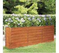 vidaXL Lit surélevé de jardin rouillé 240x40x77 cm acier corten 151955