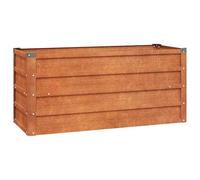 vidaXL Lit Surélevé de Jardin Jardinière Support pour Plantes Bac à Fleurs Pot de Fleurs Balcon Patio Extérieur Rouillé 100x40x45 cm Acier Corten