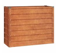 vidaXL Lit Surélevé de Jardin Jardinière Support pour Plantes Bac à Fleurs Pot de Fleurs Balcon Patio Extérieur Rouillé 100x40x77 cm Acier Corten