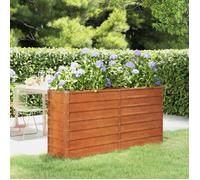 Vidaxl Jardinière Gris 160x40x77 Cm Acier Corten