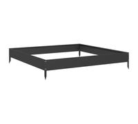 vidaXL Lit surélevé de jardin 851010 acier 100x100x18,5 cm Noir G