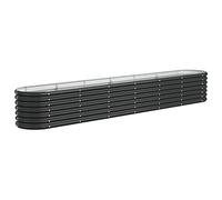 Vidaxl Jardinière Acier Enduit De Poudre 260x40x36 Cm Anthracite