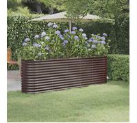 vidaXL Lit surélevé de jardin 318900 - Acier galvanisé 224×40×68 cm pour patio et terrasse