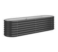 Lit surélevé de jardin Acier enduit de poudre Anthracite anthracite G