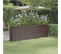 vidaXL Lit surélevé de jardin 318900 - Acier galvanisé 224×40×68 cm pour patio et terrasse