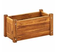 vidaXL Lit surélevé de jardin – Pot à fleurs – Bois d'acacia 50×25×25 cm – Véranda/Jardin