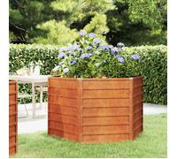 vidaXL Lit surélevé de jardin 151947 – Acier Corten 129x129x77 cm rouillé