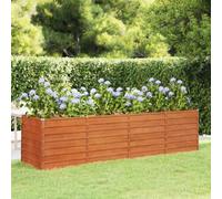 vidaXL Lit surélevé de Jardin rouillé 320x80x77 cm Acier corten