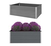 Vidaxl Lit Surélevé De Jardin Wpc 150x100x54 Cm Gris Gris