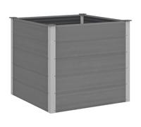 vidaXL Lit Surélevé de Jardin WPC Pot à Fleurs Jardinière Pot à Plante Bac à Plante Bac à Fleurs Arrière-cour Véranda Extérieur 100x100x91 cm