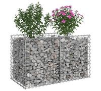 Vidaxl Lit Surélevé Gabion Argenté 100 X 50 X 60 Cm Acier Galvanisé