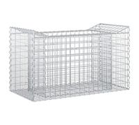 Vidaxl Lit Surélevé Gabion Argenté 50 X 100 X 60 Cm Acier Galvanisé