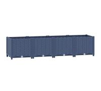 vidaXL Lit Surélevé Jardinière d'Extérieur Pot de Fleurs Bac à Plantes Lit de Plantation Plate-bande Cour Jardin 160x40x38 cm Polypropylène