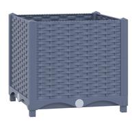 vidaXL Lit Surélevé Jardinière d'Extérieur Pot de Fleurs Bac à Plantes Lit de Plantation Plate-Bande Cour Jardin 40x40x38 cm Polypropylène