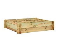 vidaXL Lit Surélevé Pot à Fleurs Jardinière Bac à Plante Jardin Bois Imprégné