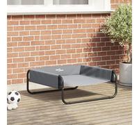 Vidaxl Lit Surélevé Pour Chien Gris Clair Tissu Oxford Ml Et Acier