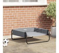 Vidaxl Lit Surélevé Pour Chien Gris Clair Tissu Oxford Ml Et Acier