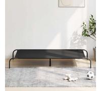Vidaxl Lit Surélevé Pour Chien Noir 150x90x20 Cm Tissu Oxford Et Acier