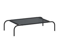 vidaXL Lit Surélevé pour Chiens Noir S Textilène Paniers Corbeille pour Chiens 170661