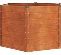 vidaXL Lit surélevé rouillé 129x129x77 cm acier corten