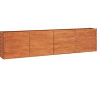 vidaXL Lit surélevé rouillé 320x40x77 cm acier corten
