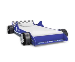 vidaXL Lit Voiture de Course pour Enfants 90 x 200 cm Bleu