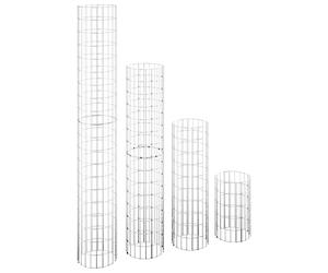vidaXL Lits surélevés à Gabion circulaires 4 pcs Ø30x50/100/150/200 cm