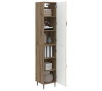 vidaXL Lot de 2 armoires en chêne Artisan 33 x 34,5 x 89,5 cm, ensemble de meubles modulaires, table réglable, sièges ergonomiques, design peu encombrant, solutions de rangement astucieuses