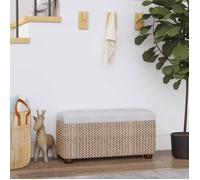 vidaXL Lot de 2 Bancs de Rangement avec Coussin, Bout de Lit, Sièges de Couloir Salon Salle de Séjour Entrée Intérieur, Gris 351812