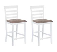 vidaXL Lot de 2 Chaises de Bar, Siège de Pub, Chaise de Bistrot, Meuble de Salle à Manger Cuisine Salon Maison Intérieur, 241702