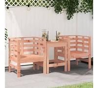 Lot de 2 Chaises de Jardin, Sièges avec Accoudoirs, Fauteuils avec Dossier, Meubles de Jardin Patio, Scandinave, Bois Massif de Douglas 825133