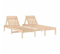 Lot de 2 Chaises Longues, Bain de Soleil, Transat de Terrasse, Siège de Jardin, Meuble de Patio Balcon Extérieur, 825066