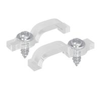 Vidaxl Clips De Bande Led 2 Pcs Transparent 2 X 1 X 0.5 Cm