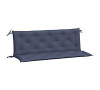 Vidaxl Coussins De Banc De Jardin Lot De 2 Bleu Marine 150x50x7 Cm