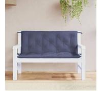 vidaXL Lot de 2 Coussins de Banc de Jardin, Coussin de Siège, Coussin de Meuble de Terrasse Patio Salon Extérieur Intérieur, Bleu Marine