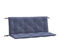 vidaXL Lot de 2 coussins de banc de jardin – Coussins de siège extérieur/intérieur Bleu marine