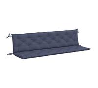 Vidaxl Coussins De Banc De Jardin Lot De 2 Bleu Marine 200x50x7 Cm