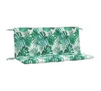 vidaXL Lot de 2 Coussins de Banc de Jardin Motif de Feuilles, Coussin de Siège, Coussin de Meuble de Terrasse Patio Salon Extérieur Intérieur