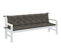 vidaXL Lot de 2 Coussins de Banc de Jardin, Oreillers de Balcon, Coussins de Sièges Patio Jardinage Terrasse Extérieur, Gris 4002631 Gris