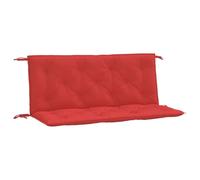 vidaXL Lot de 2 Coussins de Banc de Jardin, Revêtement de Banc avec Jeux de Cordes, Coussin d'Extérieur Imperméable, Rouge 361684