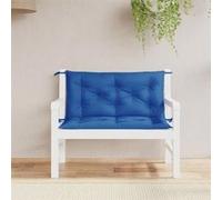 vidaXL Lot de 2 Coussins de Banc de Jardin, Revêtement de Banc avec Jeux de Cordes, Coussin d'Extérieur Imperméable, Bleu 361669 Bleu G