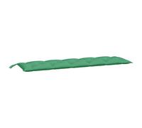 vidaXL Lot de 2 Coussins de Banc de Jardin, Revêtement de Banc avec Jeux de Cordes, Coussin d'Extérieur Imperméable, Vert 180x50x7 cm Tissu Oxford
